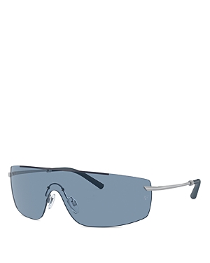 Shop Oliver Peoples X Roger Federer Shield Sunglasses, 138mm In Blue