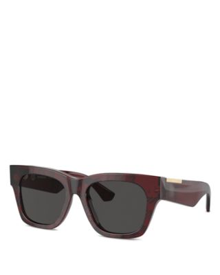 Burberry - Elevated Check Square Sunglasses, 52mm
