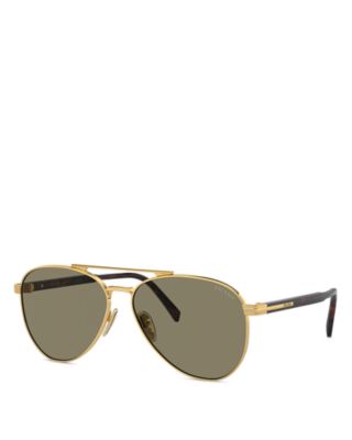 Prada - Iconic Plaque Aviator Sunglasses, 61mm