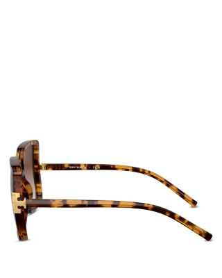 Flat Eleanor Square Sunglasses, 57mm