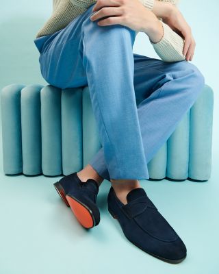 Carlos Suede Penny Loafers