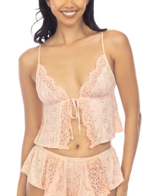 Charli Lace Eyelet Open Tank & Shorts