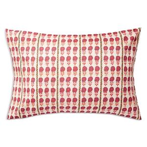St. Frank Fuchsia Daisy Suzani Standard Pillowcase, Pair In Red