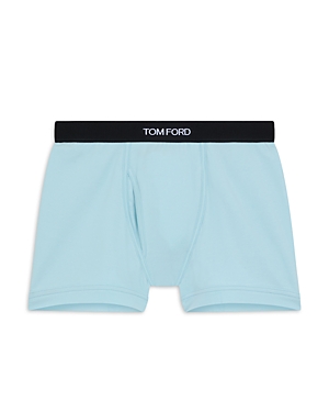 Tom Ford Cotton Stretch Jersey Boxer Briefs In Artic Blue
