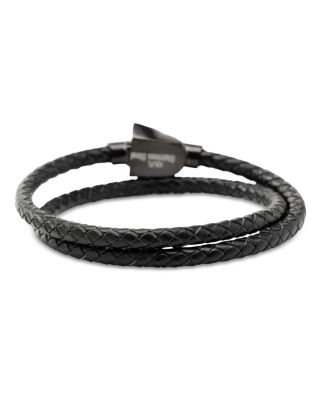 Darth Vader Helmet Double Wrap Leather Bracelet 