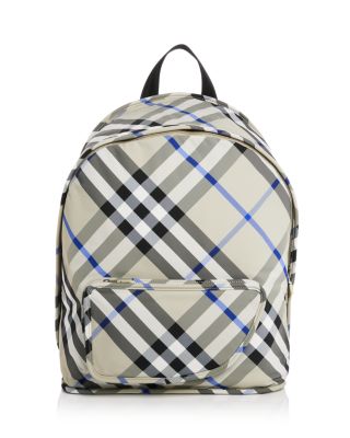 Burberry - Shield Nylon Check Backpack