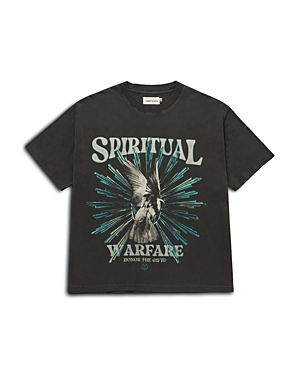 Oversized Fit Spiritual Conflict Graphic Tee