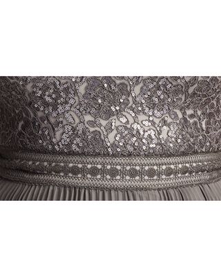 Plus Bode Sequin Embroidered Lace and Tulle Gown