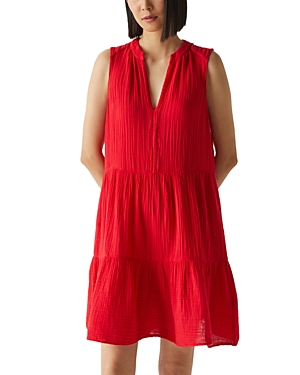 Michael Stars Daisy Gauze Dress In Tamale