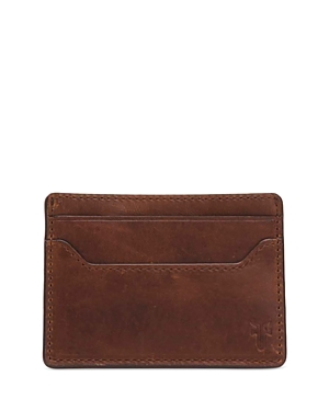 Frye Logan Money Clip Card Case In Cognac