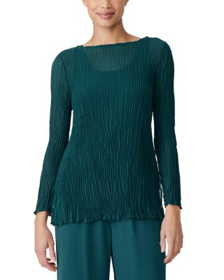 Eileen Fisher - Crinkled Silk Top