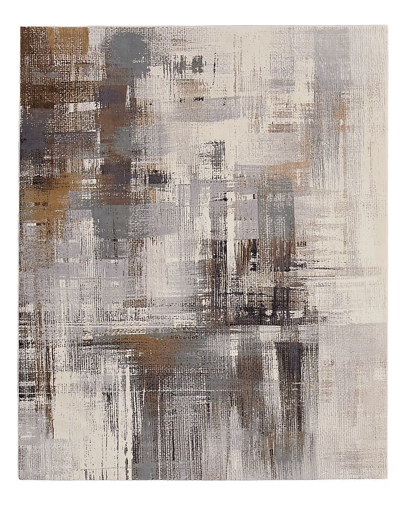 Feizy Clio Clo39lwf Area Rug, 5' X 7'6 In Ivory/gray