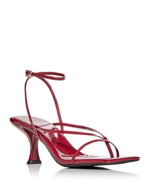 Shop Jeffrey Campbell Women's Strappy High-heel Sandals In Cherry Red Patent