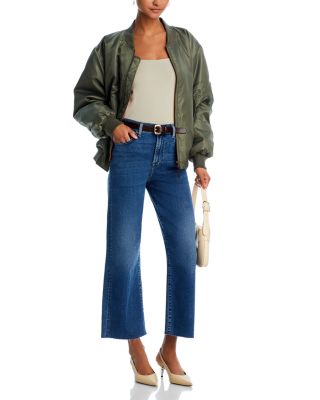 High Rise Cropped Wide Leg Alexa Jeans in Clara
