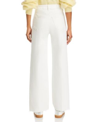 Anessa 31" High Rise Raw Hem Jeans in Tonal Exru