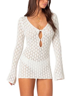 Brie Cut Out Crochet Mini Dress