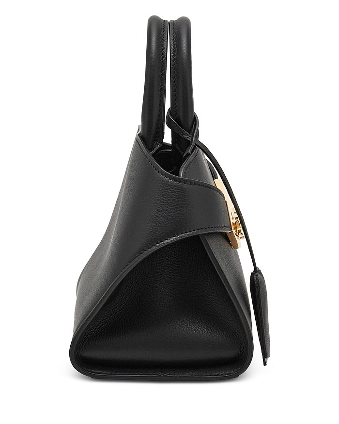 Shop Ferragamo Hug Soft Mini Leather Crossbody In Nero