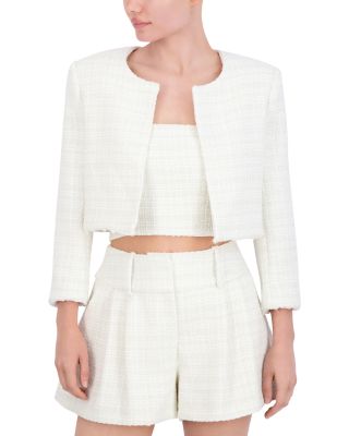 Bcbgmaxazria Cropped Tweed Jacket