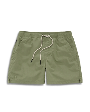 Shop Oas Quick Dry Tailored Fit 4.3 Swim Trunks In Green