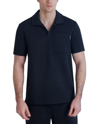 KARL LAGERFELD PARIS - Textured Pocket Polo Shirt