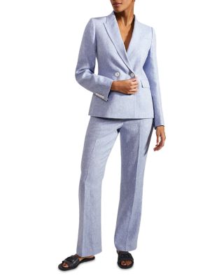 Adina Linen Double Breasted Jacket