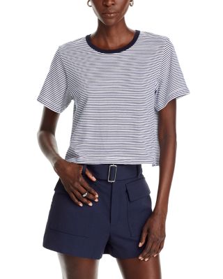 A.L.C. - Julia Cropped Striped Tee