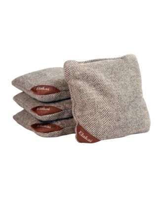 Elakai Herringbone Wool Aviator Cornhole Bags - Ages 8 Years+