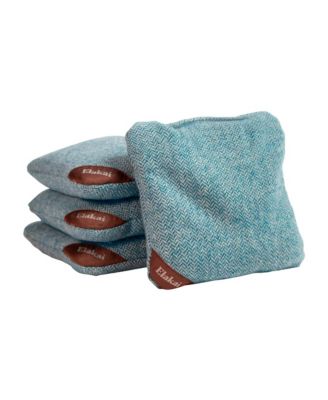 Elakai Herringbone Wool Aviator Cornhole Bags - Ages 8 Years+