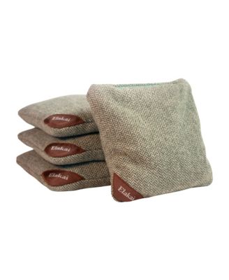 Elakai Herringbone Wool Aviator Cornhole Bags - Ages 8 Years+