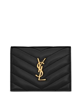 Cassandre Matelassã© Flap Card Case in Lambskin