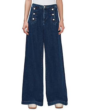 Shop 7 For All Mankind Marina High Rise Wide Leg Jeans In Cruise