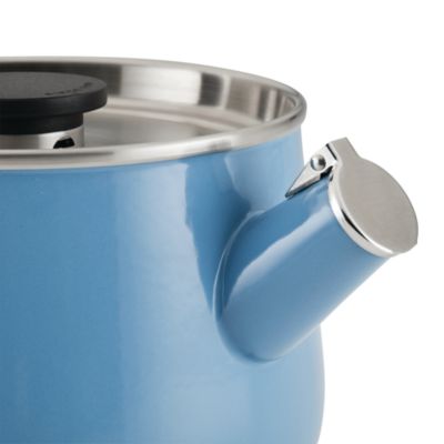 Enameled Steel Induction 2 Qt Whistling Tea Kettle