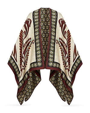 Printed Open Front Cape