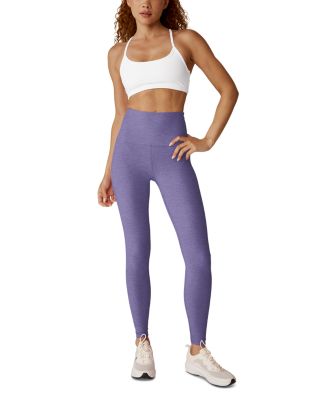 Spacedye Caught In The Midi High Waisted Legging in Indigo Heather