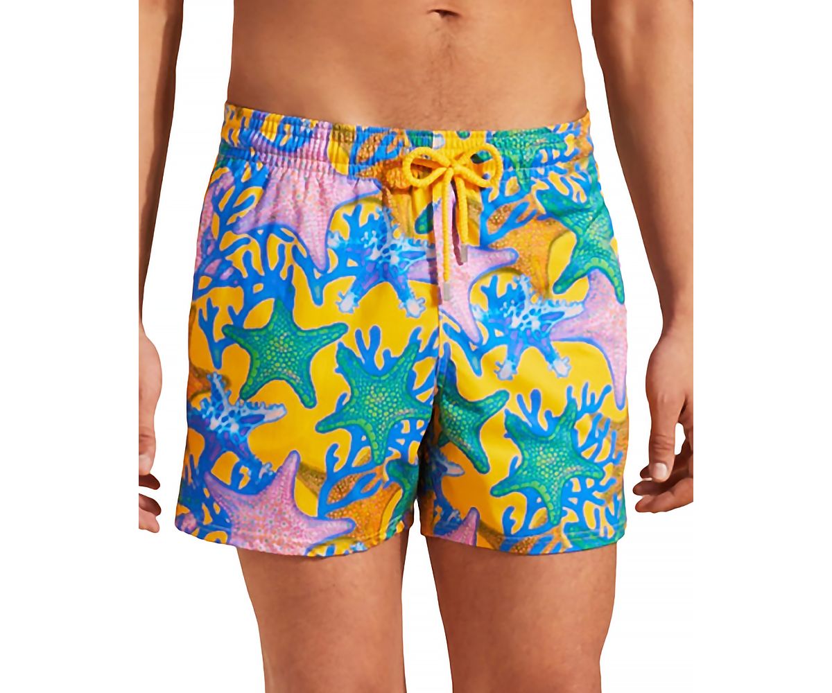 Vilebrequin Moorise Glowed Stars Print 6 Swim Trunks