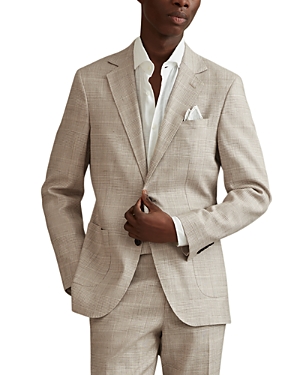 Shop Reiss Boxhill Slim Fit Suit Jacket In Oatmeal