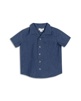 Miles The Label Boys' Chambray Short Sleeve Shirt - Little Kid