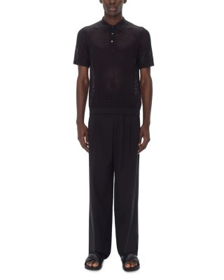 Jeremiah Perforated Polo Sweater