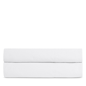 Parachute Percale Fitted Sheet, Queen In White