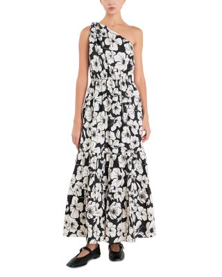 English Factory One Shoulder Maxi Dress