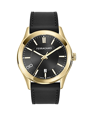 Shop Ferragamo Classic Watch, 42mm In Black