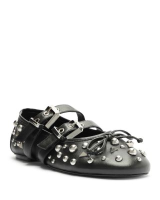 SCHUTZ - Women's Sarita Studded Ballet Flats