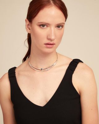  Multicolor Rigid Crystal Necklace