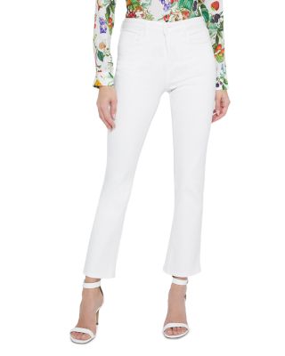 L'AGENCE - Tati High Rise Micro Boot Jeans in Blanc Coat