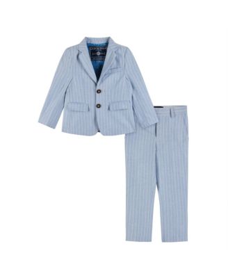 Andy & Evan - Boys' Chambray Stripe Suit Set - Little Kid, Big Kid