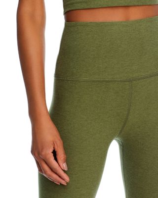 Spacedye Caught In The Midi High Waisted Legging in Moss Green