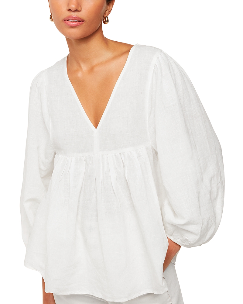 Whistles Gloria Linen Blend Blouse