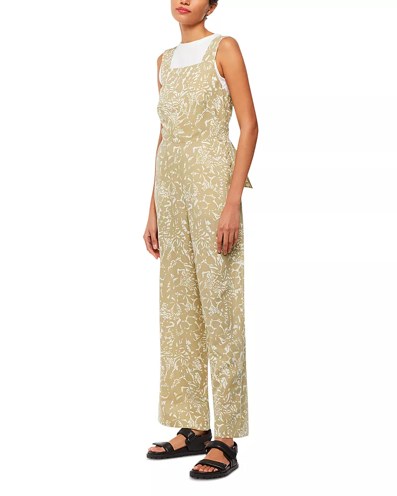 Whistles Tropical Leaves Jumpsuit