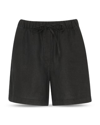 Linen Elasticized Shorts 