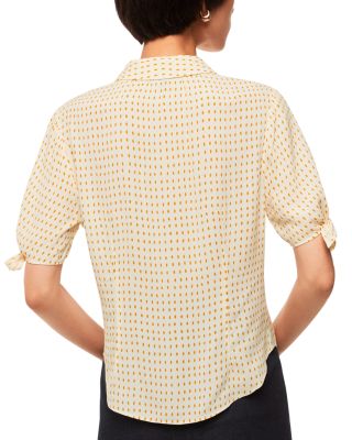 Oval Spot Tie Sleeve Shirt 